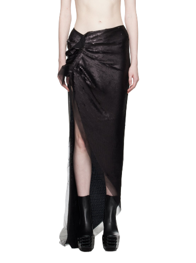 Suknja Rick Owens Edfu Maxi Skirt Crna | RO02C1372 SEM1
