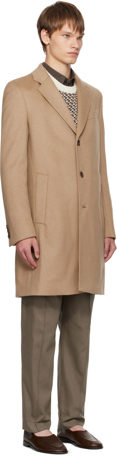 Kaputi BOSS Slim-Fit Wool and Cashmere Coat Smeđa | 50549187, 1