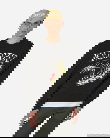 Džemper KENZO Tiger Varsity Jungle Crewneck Crna | FD65SW0494MF 99J, 1