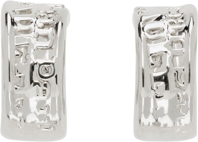 Naušnice Jean Paul Gaultier Jean Paul Gaultier Silver 'The Logo' Earrings Metalik | 25/03-W-JW003-X053-91