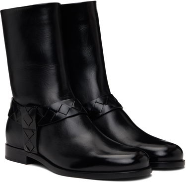 Odjeća Bottega Veneta Bottega Veneta Achille Leather Boots Crna | 816615V3H901000, 3