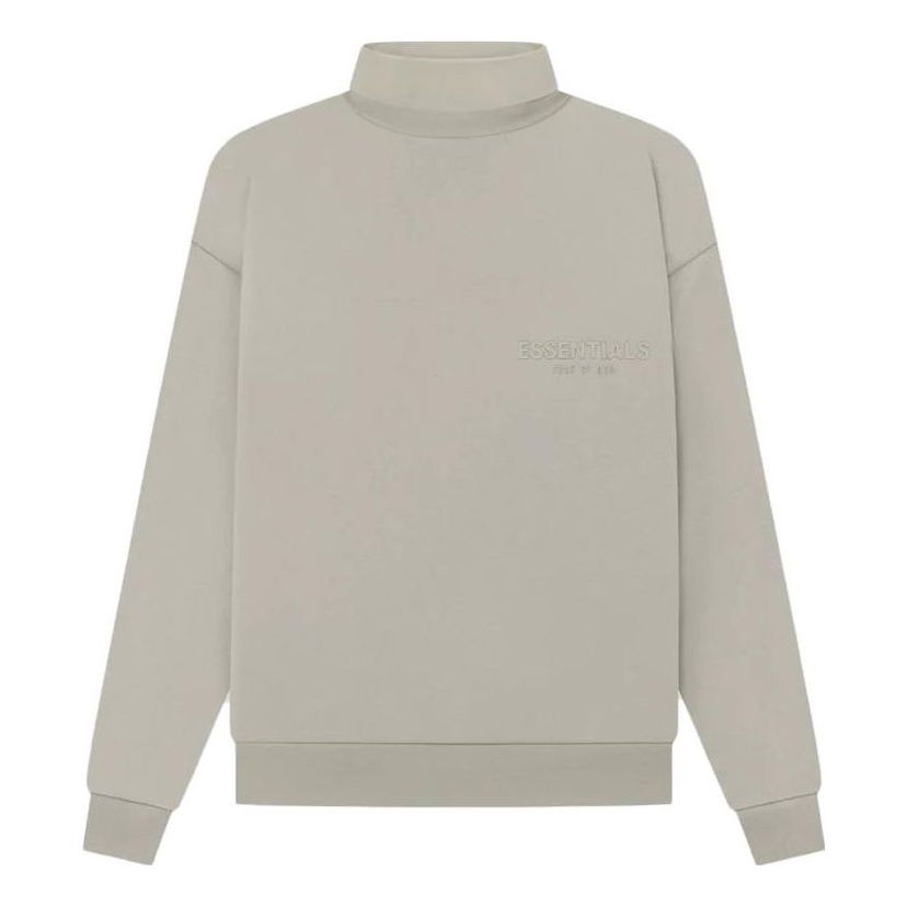 Džemper Fear of God Essentials Turtleneck Sweatshirt Siva | FOG-SS23-073