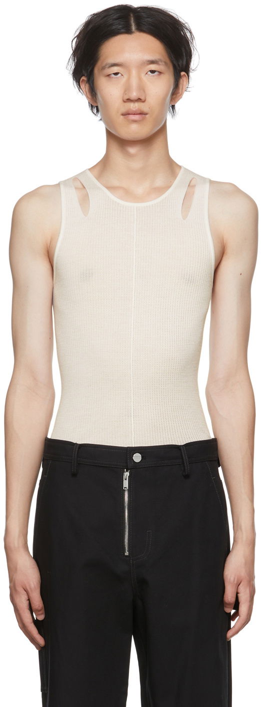 Majica bez rukava Dion Lee Cutout Tank Top Bijela | C7089P22