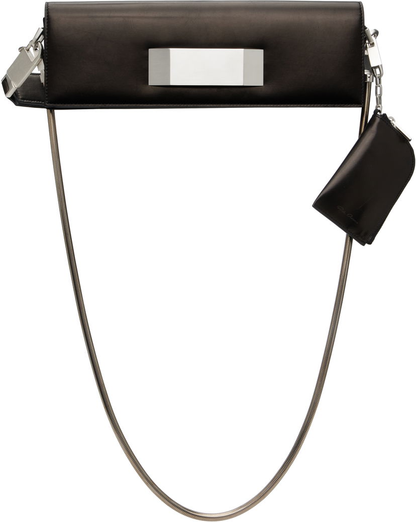 Ručna torbica Rick Owens Rick Owens Griffin Baguette Bag Crna | RA02E0742 LCAWEH