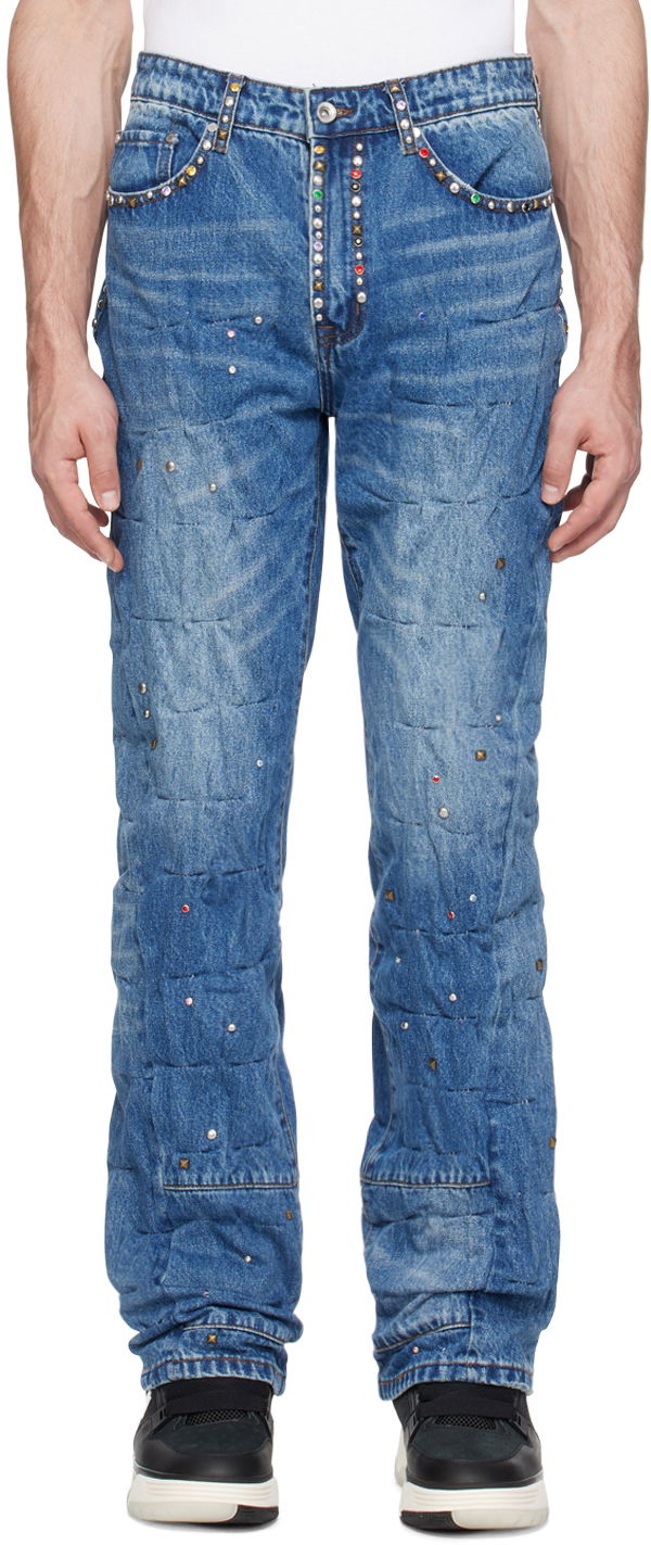 Jeans Who Decides War Who Decides War Studded Quilted Jeans Višebojno | 1120820009SS24