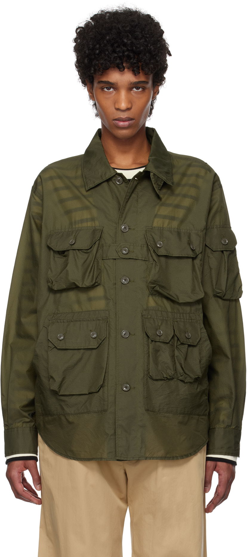 Košulja Engineered Garments Engineered Garments Explorer Overshirt Zelena | 25S1D037
