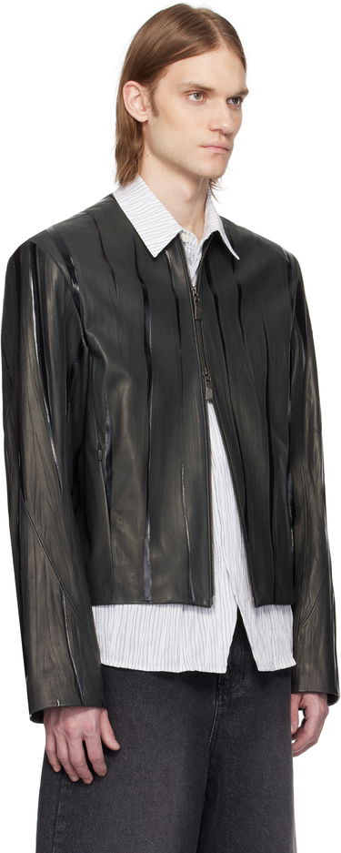 Bomber jakna ADER ERROR ADER error Product. 14 Cropped Leather Jacket Crna | BO01SSJK0107BK, 1