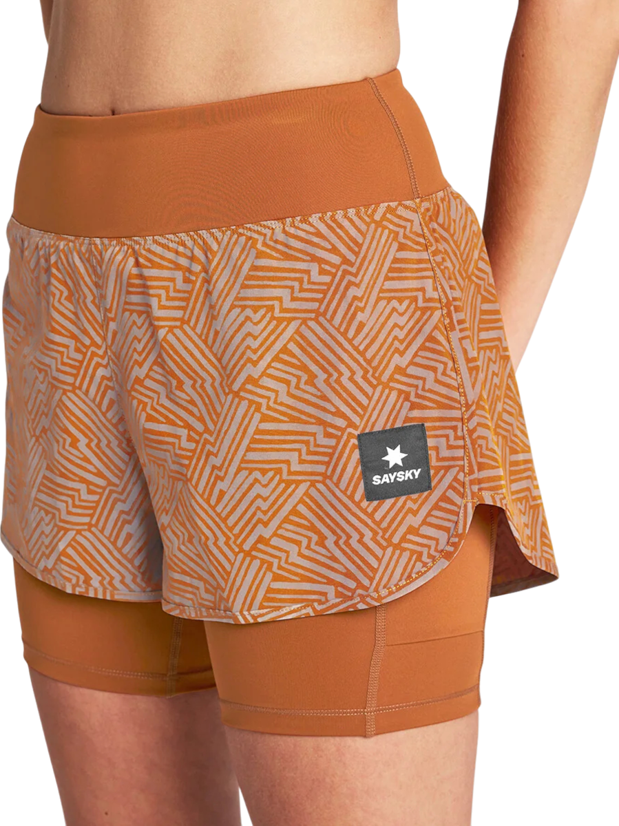 Kratke hlače Saysky Reflective Pace 2 in 1 Shorts 3" Narančasta | owrsh23c1051-owrsh23c1051, 0