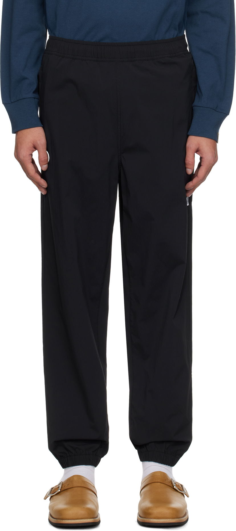 Trenirka AAPE by A Bathing Ape AAPE by A Bathing Ape 'AAPE Now' Woven Sweatpants Crna | AAPPTMB664XXNBKX
