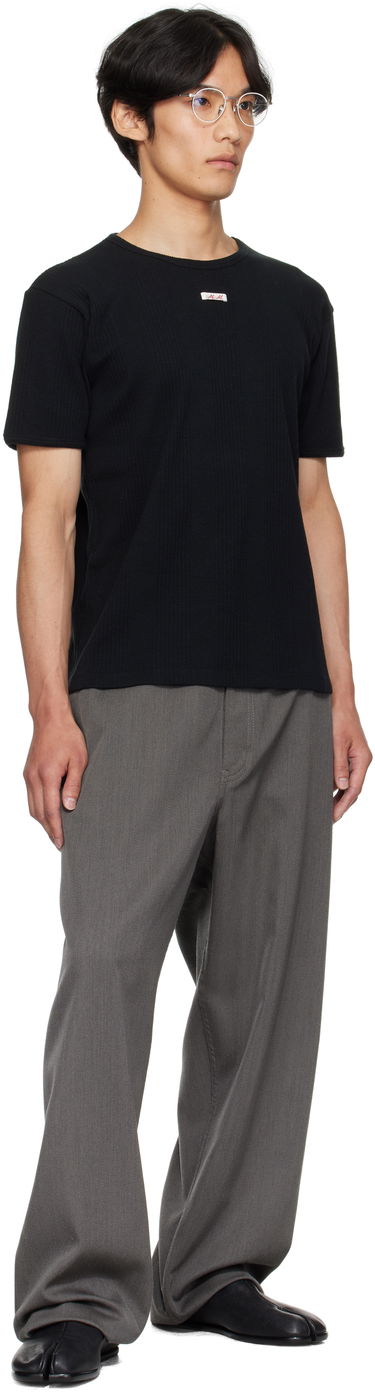 Majica kratkih rukava Maison Margiela Ribbed T-shirt Crna | S67GC0041 S24430, 3