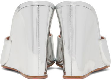 Dodaci Amina Muaddi Amina Muaddi Lupita Wedge Heeled Sandals Metalik | LUPITA WEDGE WEDGE MIRROR, 1