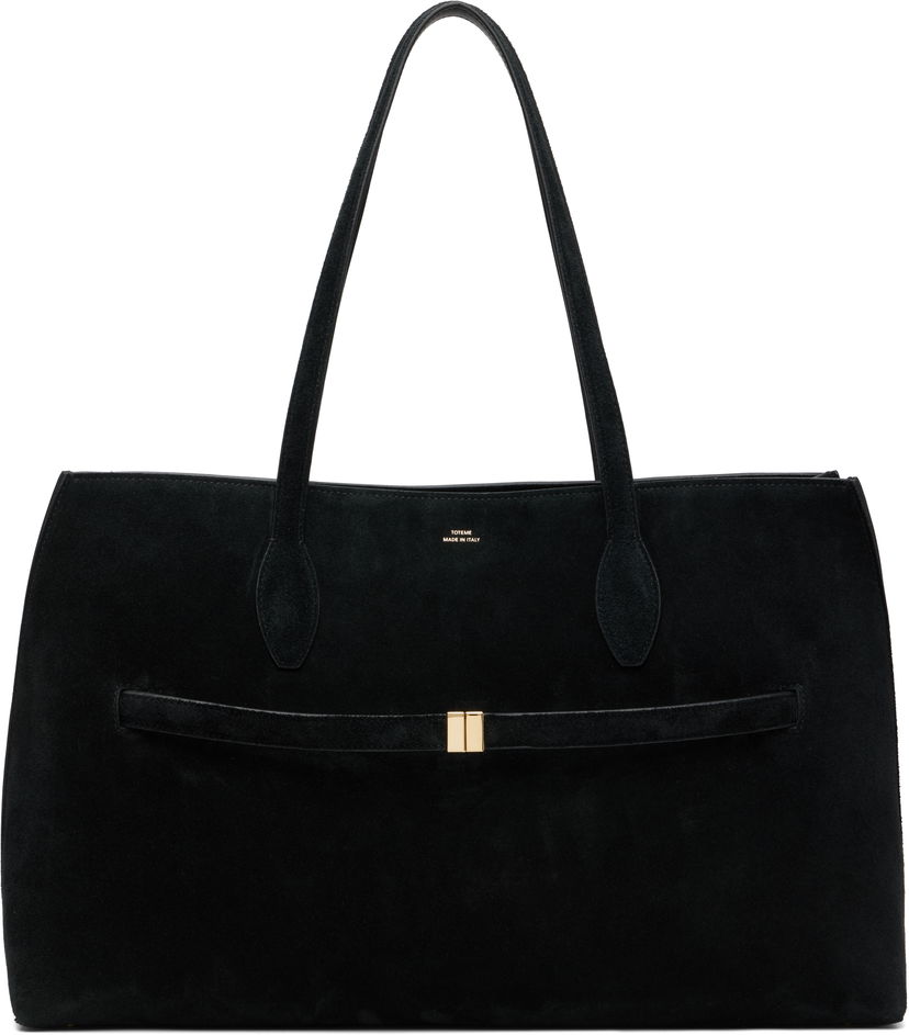 Tote bag TOTEME TOTEME Suede Lounge Tote Crna | 253-WAL0073-LE0004