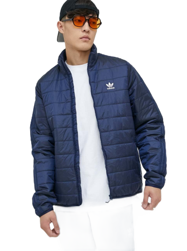 Pernata jakna adidas Originals Padded Stand Collar Puffer Jacket Tamnoplava | HL9215