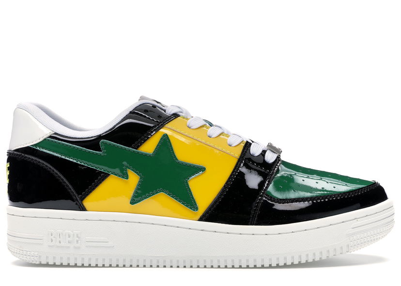 Tenisice i cipele BAPE Bape Sta Low "Color Block Black Yellow Green" Crna | 1F80191001-BLK