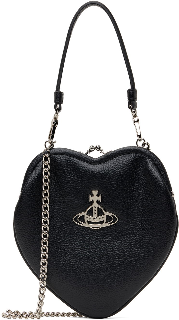 Ručna torbica Vivienne Westwood Heart Shaped Crossbody Bag Crna | 4B010004W-S000D-
