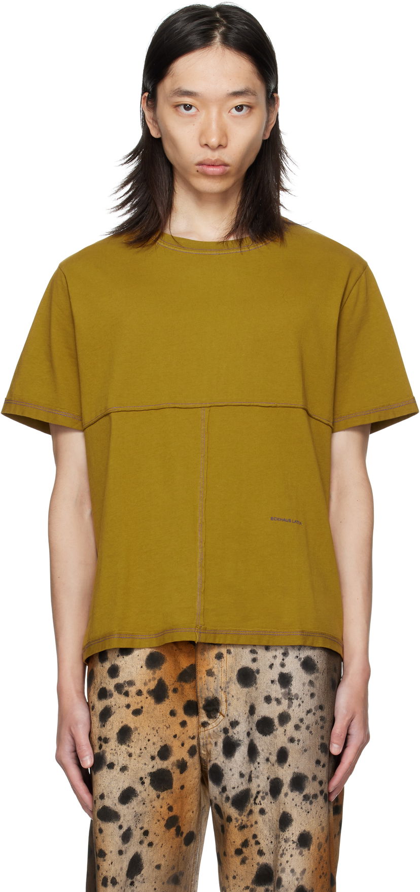 Majica kratkih rukava Eckhaus Latta Eckhaus Latta Lapped T-Shirt Zelena | 301-EL-PF25-O