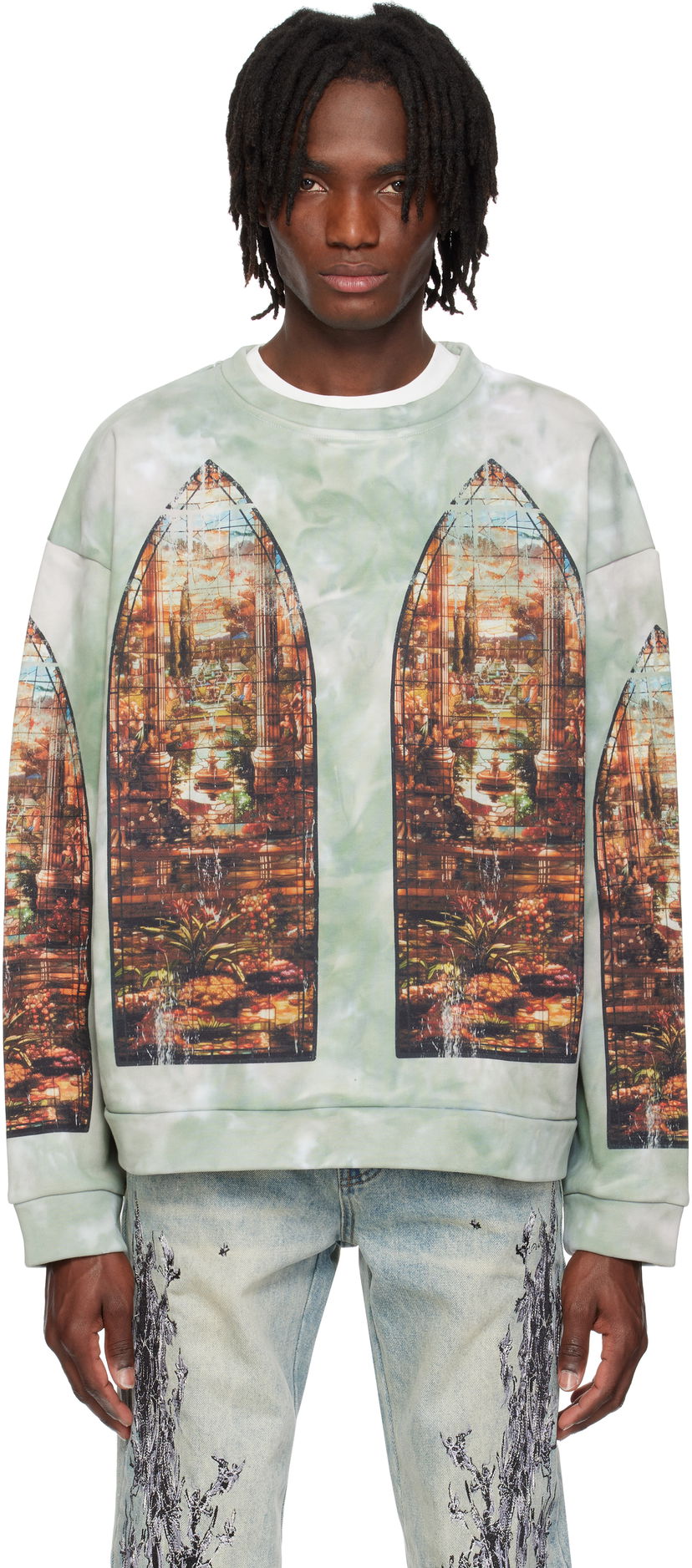 Dukserice Who Decides War Who Decides War Eden Crewneck Sweatshirt Zelena | 1110150008SS25
