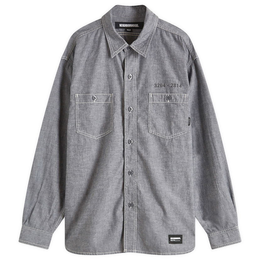 Košulja Neighborhood Chambray Shirt Siva | 251ARNH-SHM02-BLK