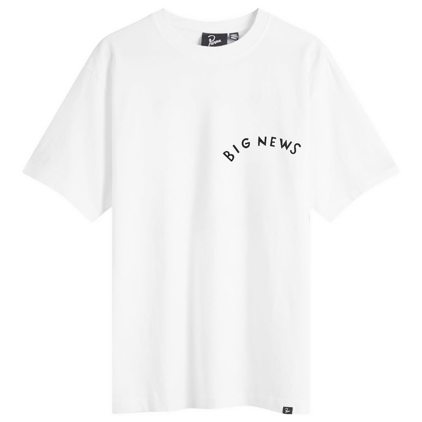 Majica kratkih rukava By Parra Parra Big News T-Shirt, Size Large Bijela | 53200-WHT