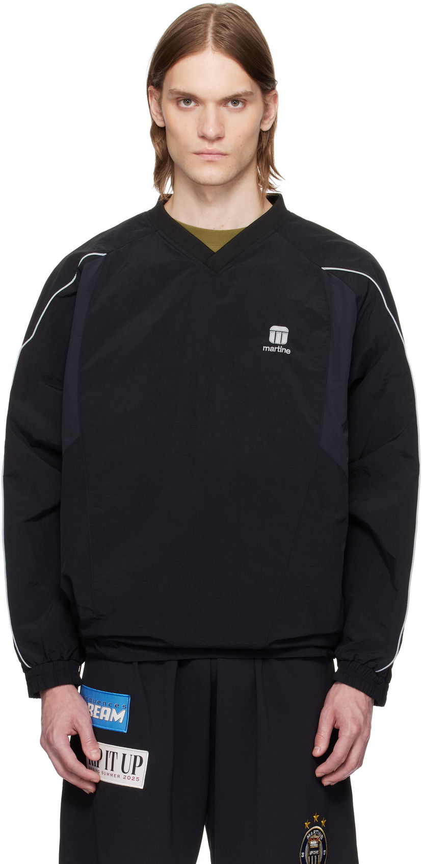 Vjetrovka Martine Rose Martine Rose Sports Pullover Jacket Crna | 136WP01001