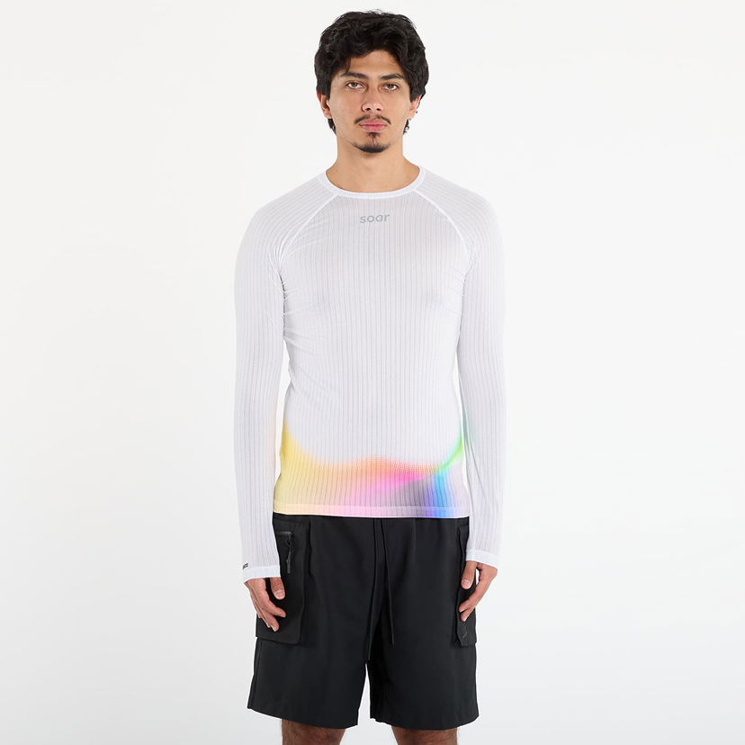 Majica kratkih rukava Soar Running Long Sleeve Race Base Top Višebojno | AW25-SBL2M-WHI