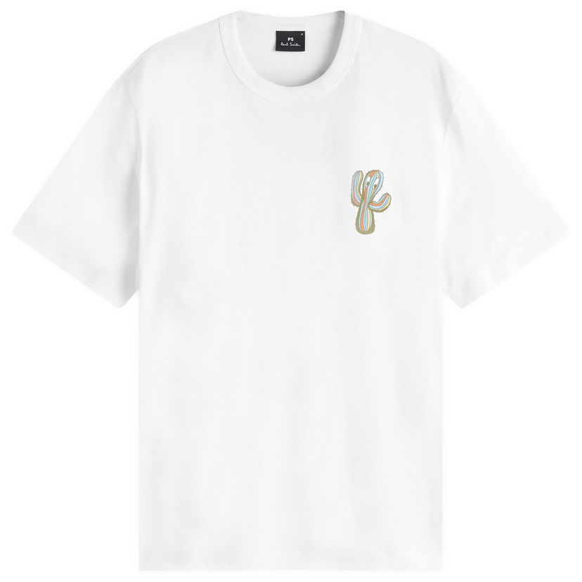 Majica kratkih rukava Paul Smith Paul Smith Cactus Graphic T-Shirt, Size Large Bijela | M2R-220X-PP5076-02