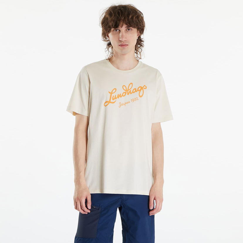 Majica kratkih rukava Lundhags Lundhags Jarpen Logo T-Shirt Bež | 44317-24-00300