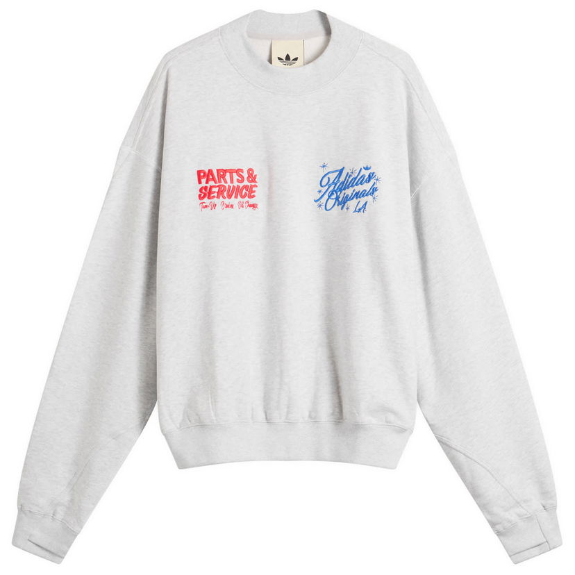Dukserice adidas Originals OG LA Crew Sweat Siva | JX3805