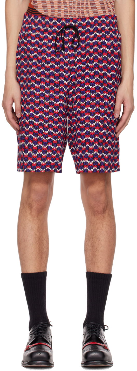 Kratke hlače Anna Sui Exclusive Print Shorts Crvena | M1023C40