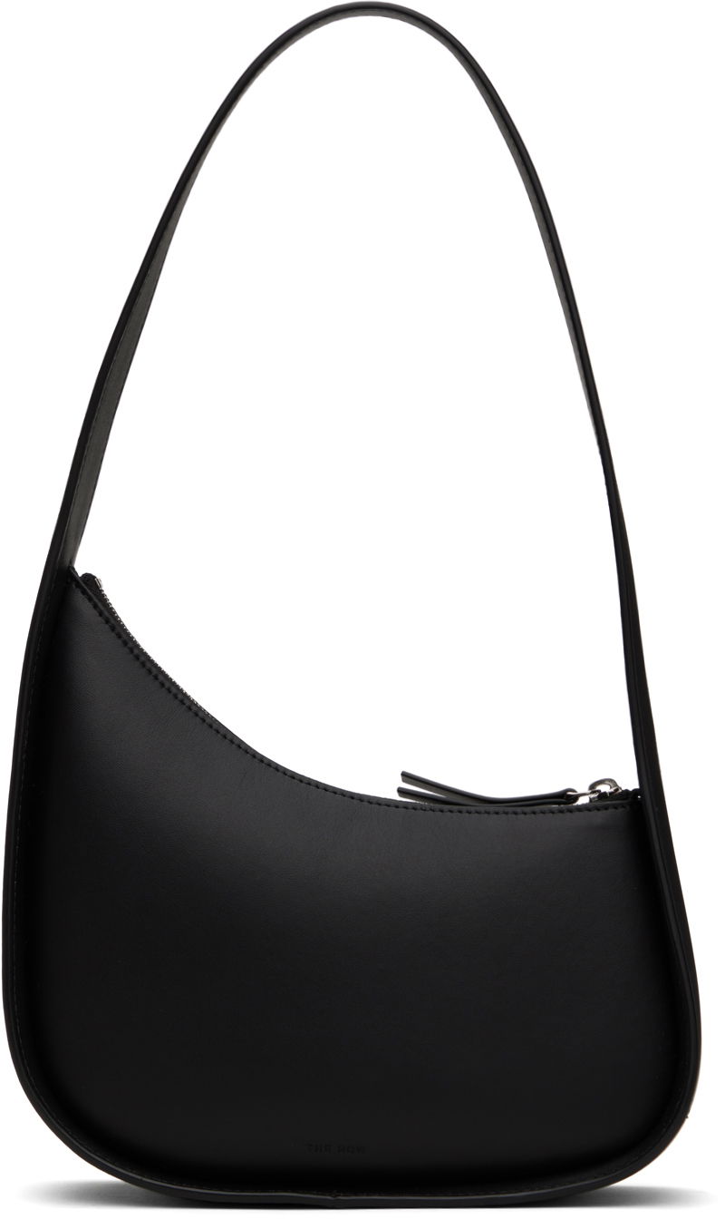 Torba za rame The Row Black Half Moon Bag Crna | W1249-L52