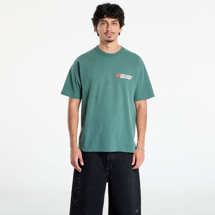 Majica kratkih rukava OBEY OBEY Design Industries T-Shirt Zelena | 167924101-RFR