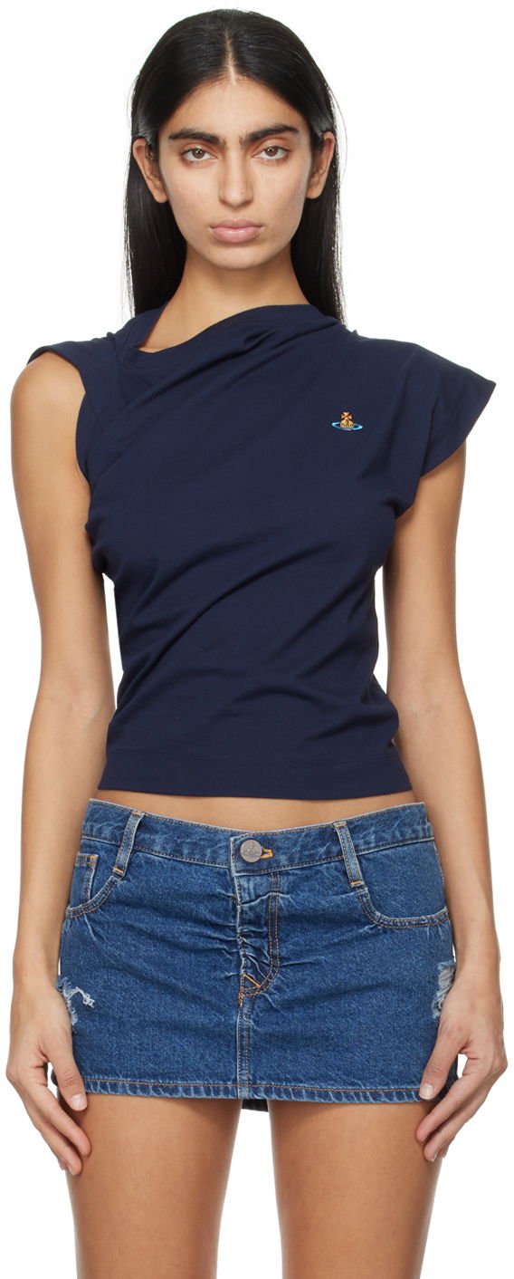 Majica kratkih rukava Vivienne Westwood Hebo T-Shirt Tamnoplava | 1504000A-J004A-, 0