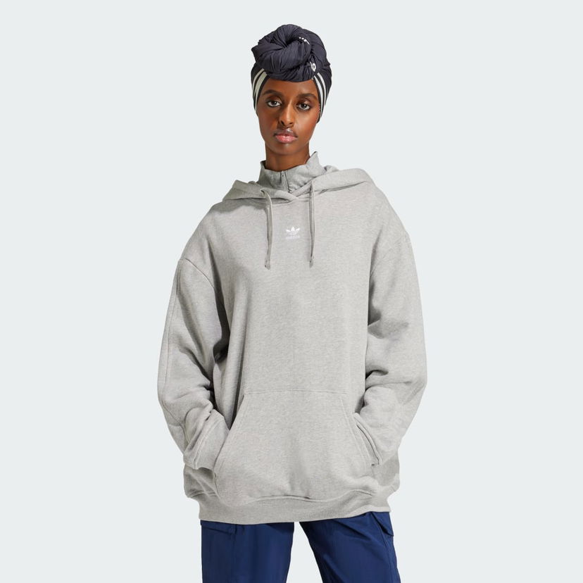 Dukserice adidas Performance Loose Fit Terry Hoodie Siva | IY9616
