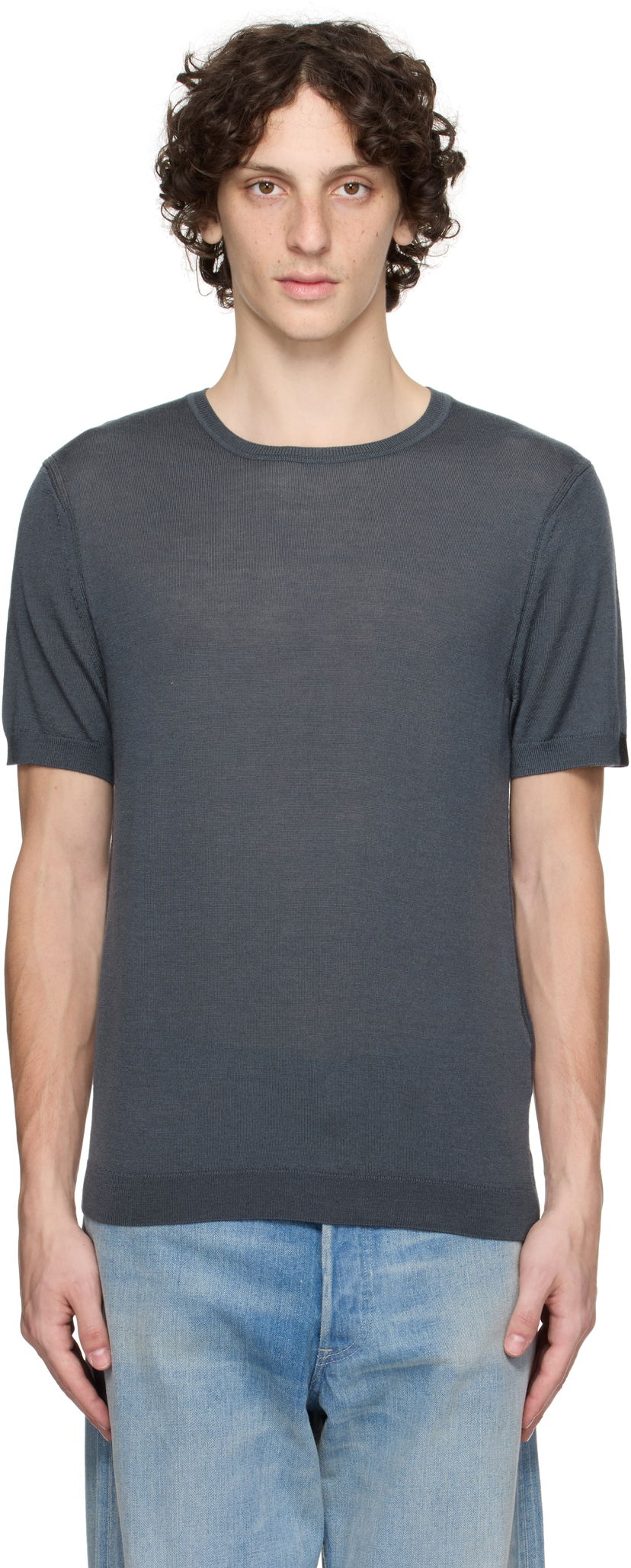 Majica kratkih rukava rag & bone Rag & Bone Aulton Sweater T-Shirt Siva | MBS25P017BM17