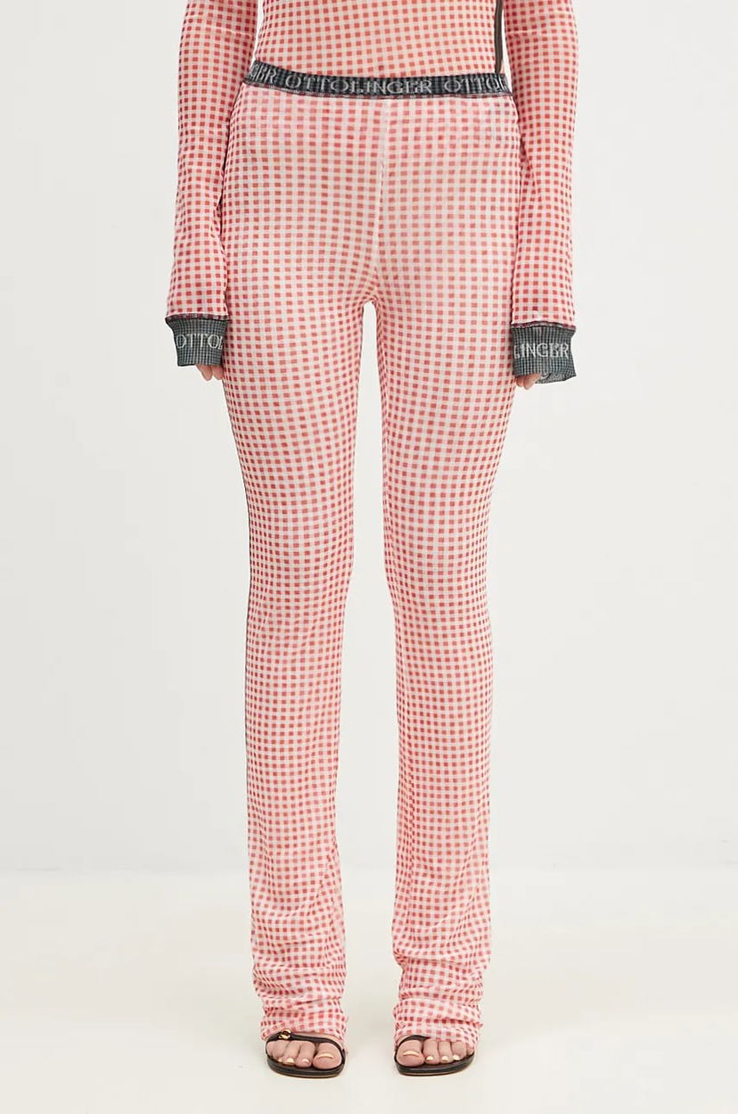 Tajice Ottolinger Ottolinger Mesh High Waist Pants Ružičasta | 1010801821