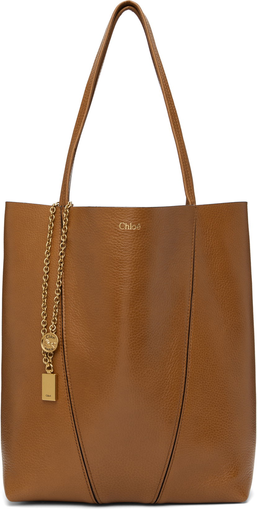 Tote bag CHLOÉ Chloé 'Spin' Tote Bag Smeđa | CHC25SS811N84