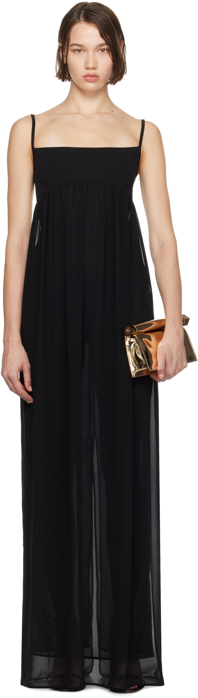 Haljina Jacquemus Maxi Dress Crna | 24H243DR184-1555