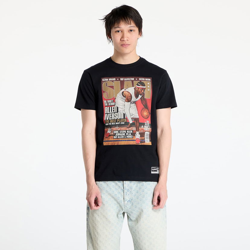 Majica kratkih rukava Mitchell & Ness Mitchell & Ness NBA 76Ers Allen Iverson Slam Graphic Tee Crna | BMTRINTL1752-P76BLCKAI