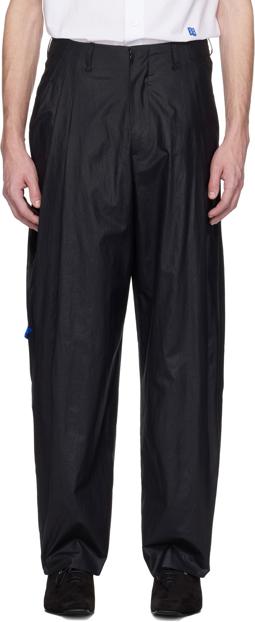 Hlače ADER ERROR ADER error Product. 84 Pleated Trousers Crna | BO01SSSA0207BK