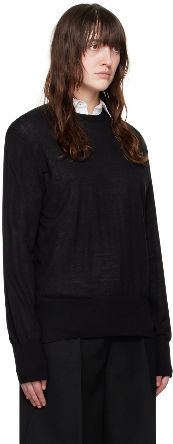 Džemper TOTEME Crewneck Knit Sweater Crna | 243-WRT0346-YA0084, 1