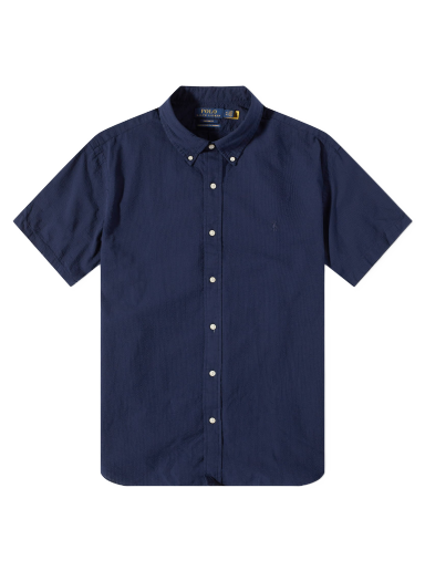 Košulja Polo by Ralph Lauren Seersucker Short Sleeve Shirt Astoria Navy Tamnoplava | 710906575003