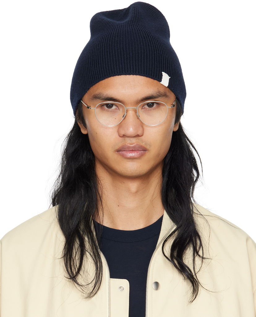 Kapica Jil Sander Knit Beanie Tamnoplava | J47ZZ0115_J14704