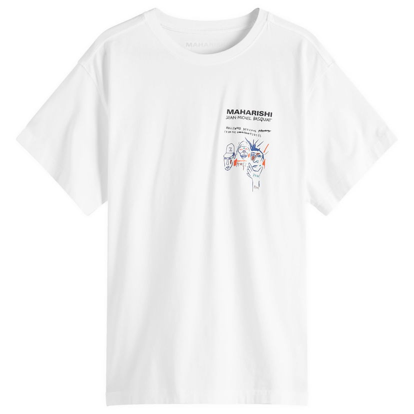 Majica kratkih rukava Maharishi Maharishi x Basquait Year Of The Snake Graphic T-Shirt, Size Large Bijela | 1466-WHT