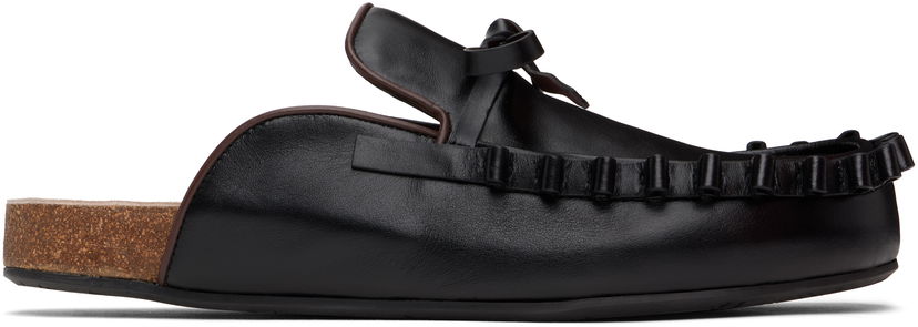 Dodaci JW Anderson JW Anderson Ruffle Slip-on Loafers Crna | LF0069-LA0323