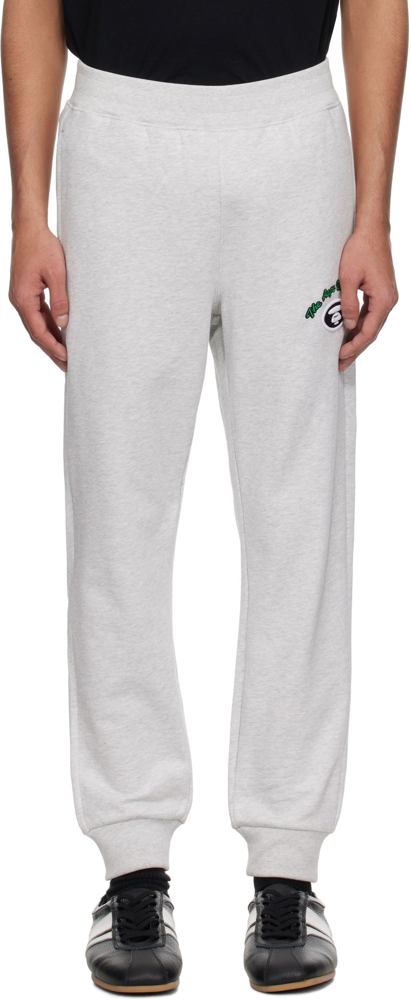 Trenirka AAPE by A Bathing Ape AAPE by A Bathing Ape 'AAPE' Basic Sweatpants Siva | AAPPTMB698XANWH2