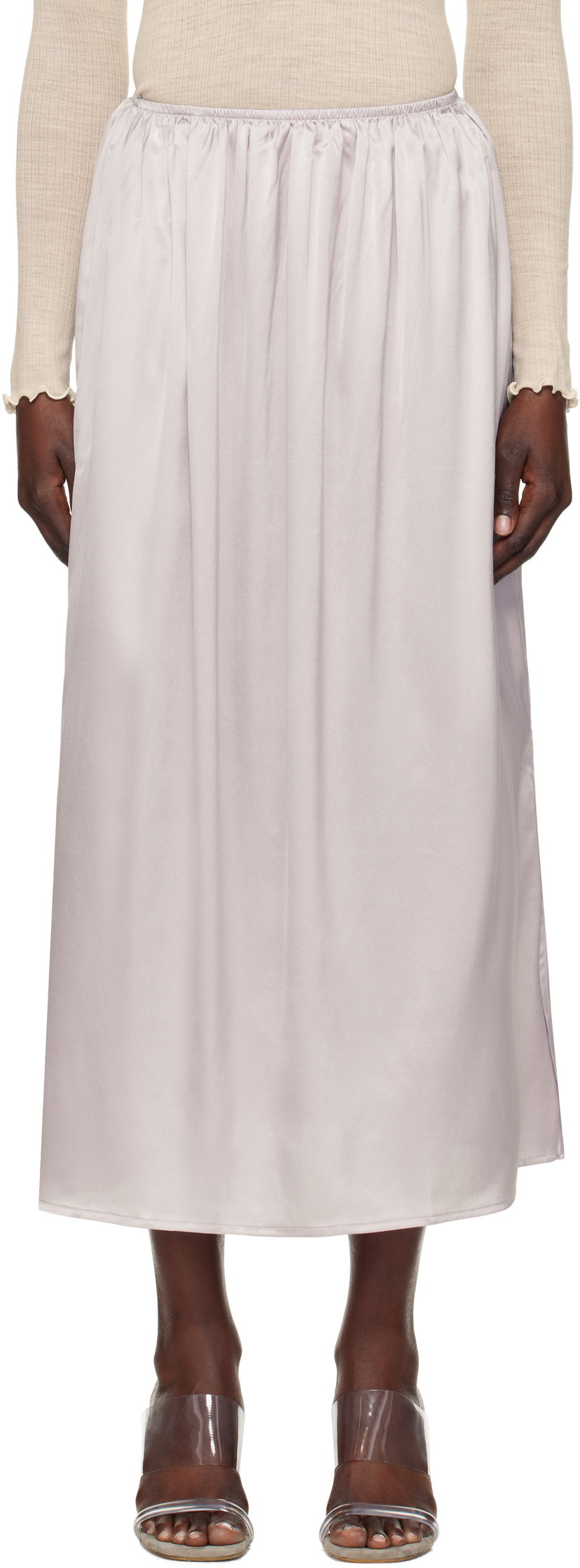 Suknja Baserange Baserange City Midi Skirt Ljubičasta | SKCI-SI-SP25