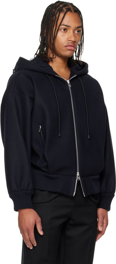 Bomber jakna Simone Rocha Simone Rocha Hooded Zip Bomber Jacket Tamnoplava | 6145B 1265, 1