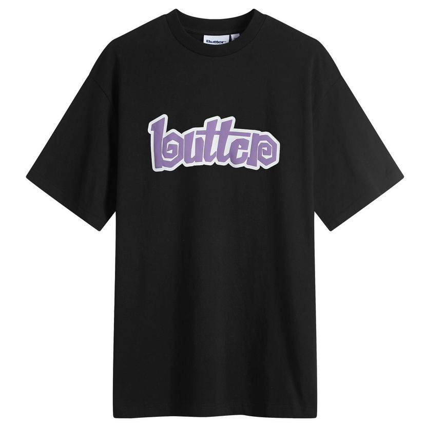 Majica kratkih rukava Butter Goods Swirl Graphic T-Shirt Black Crna | BGQ4240029-BLK