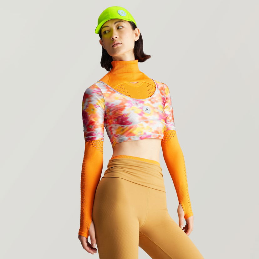 Majica kratkih rukava adidas Performance adidas by Stella McCartney Crop Top Narančasta | IX4374