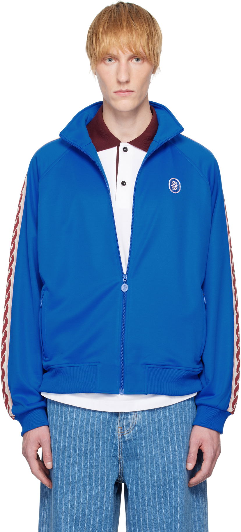 Vjetrovka Drôle de Monsieur Drole De Monsieur 'Le Track Jacket Tresse' Track Jacket Plava | G-SJ007-PL135-BE